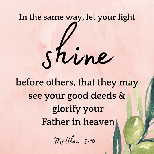 Matthew 5 16 Print