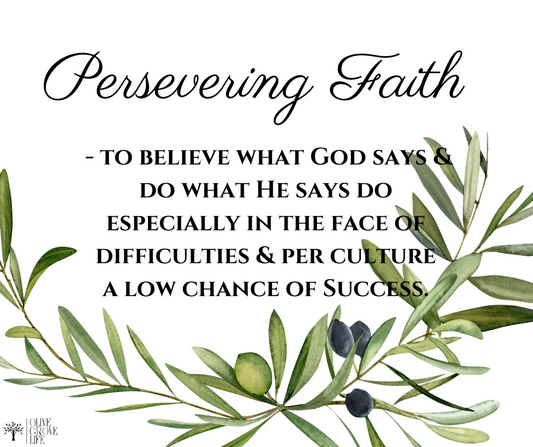 Persevering faith