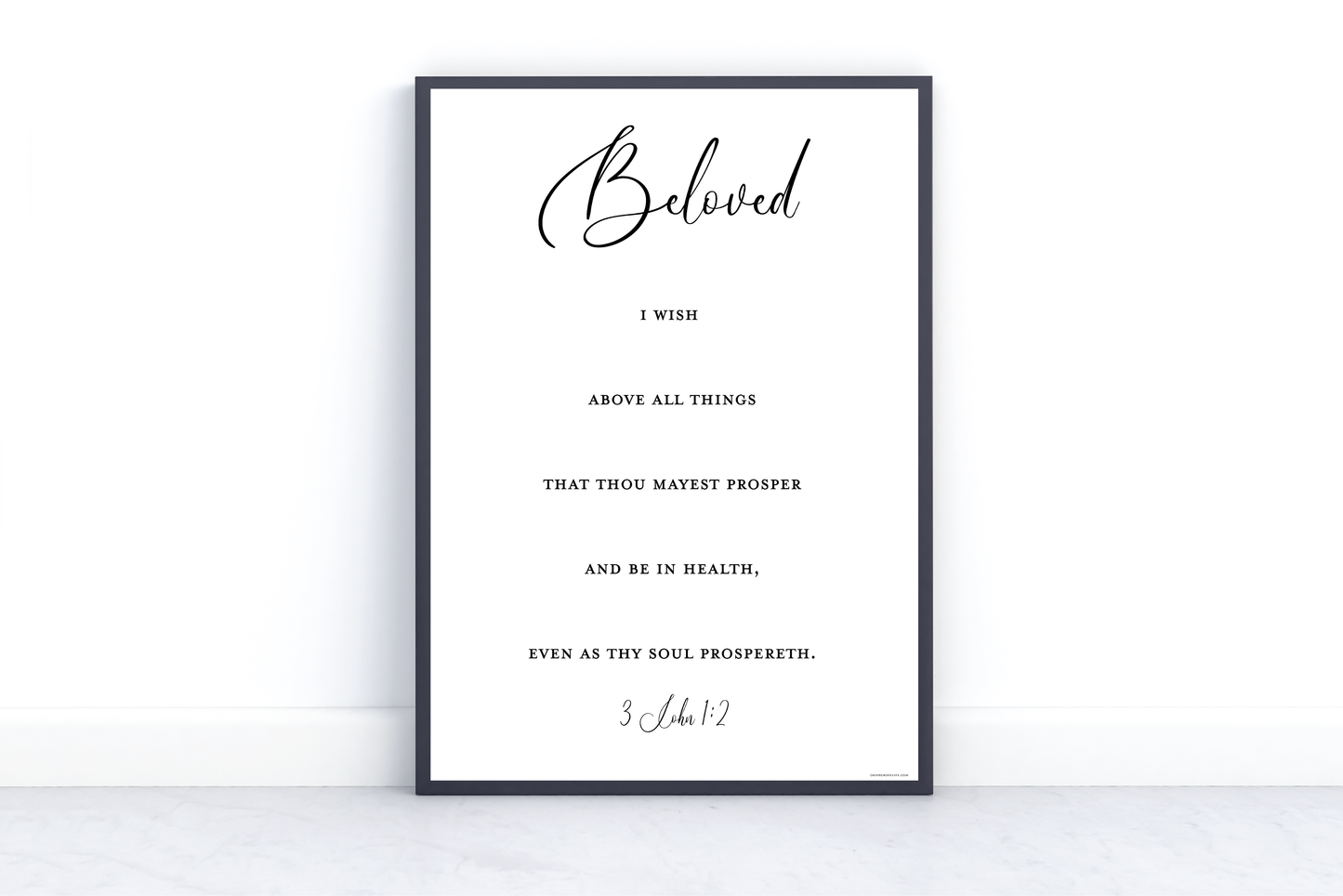 3 John 1:3 Scripture Wall Art basic