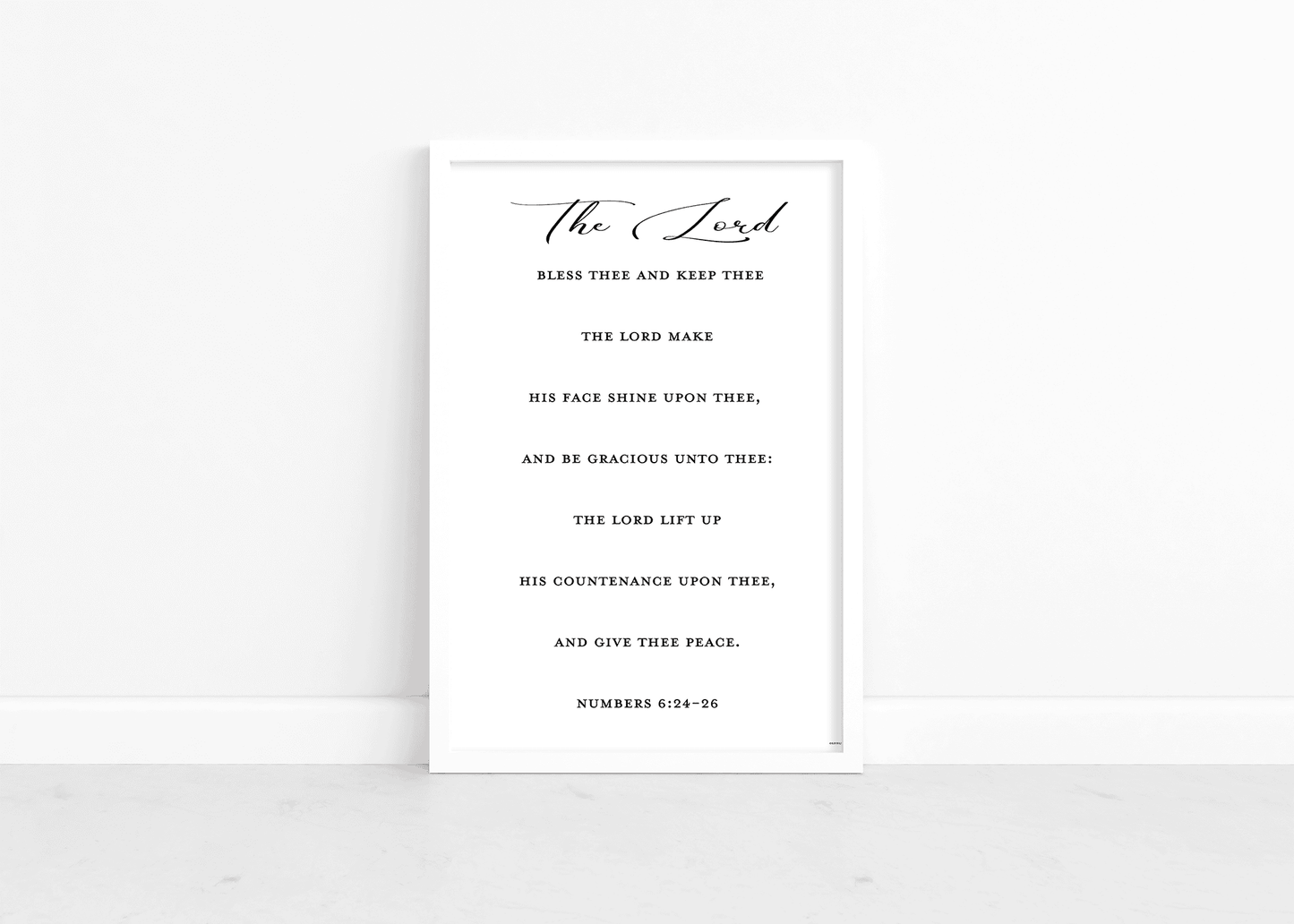 Numbers 6:24-26 Art Print