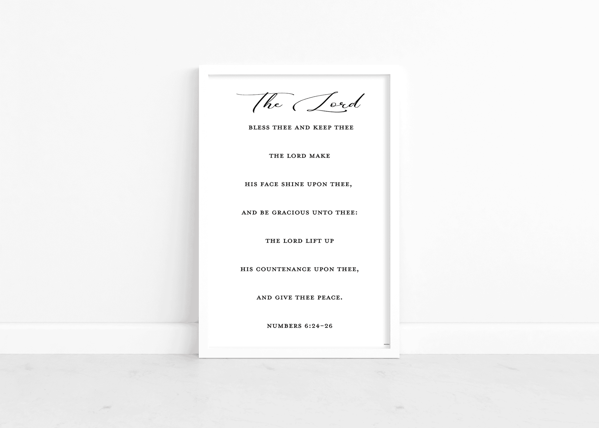 Numbers 6:24-26 Art Print