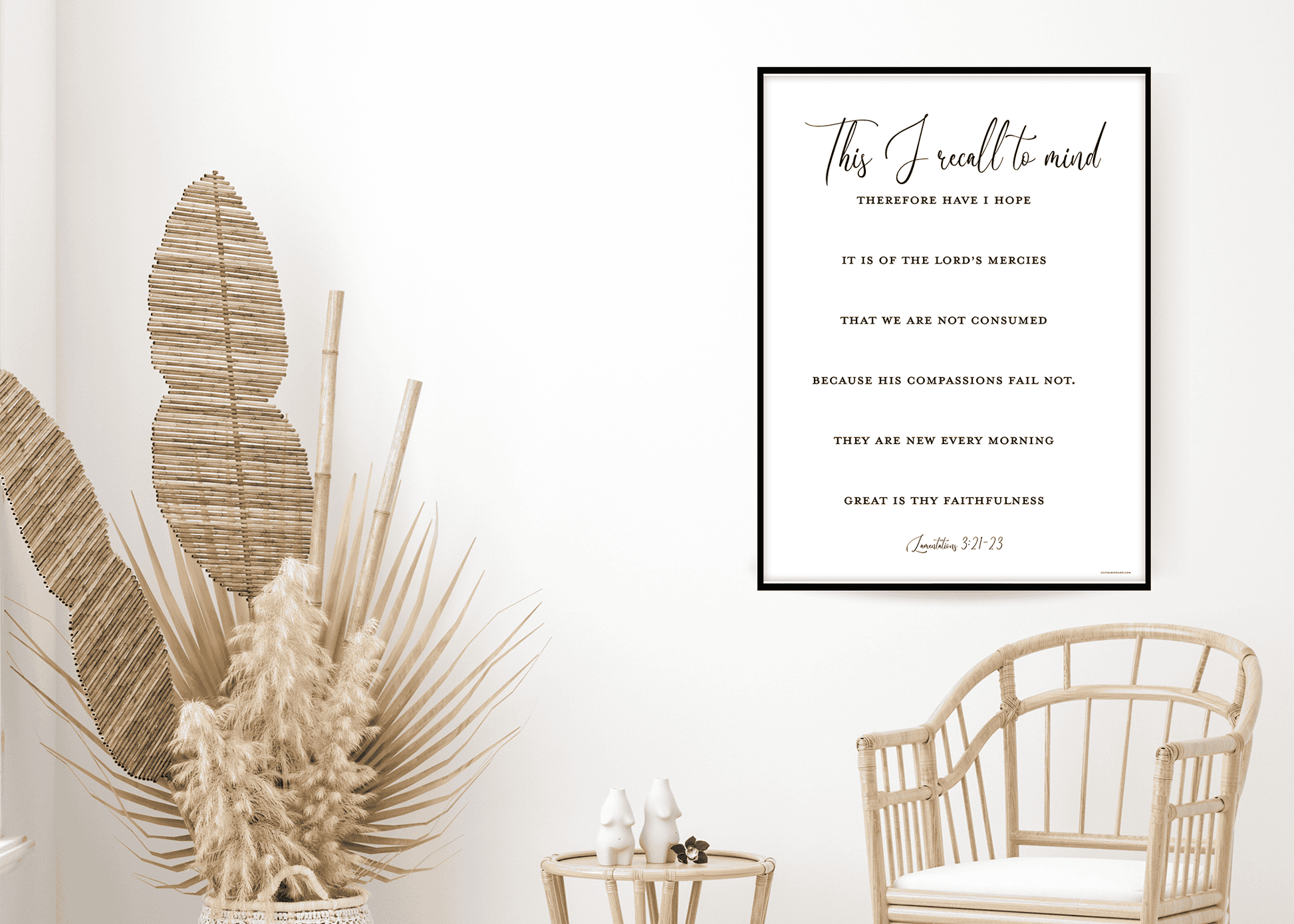 Lamentations 3:21-23 Wall Art