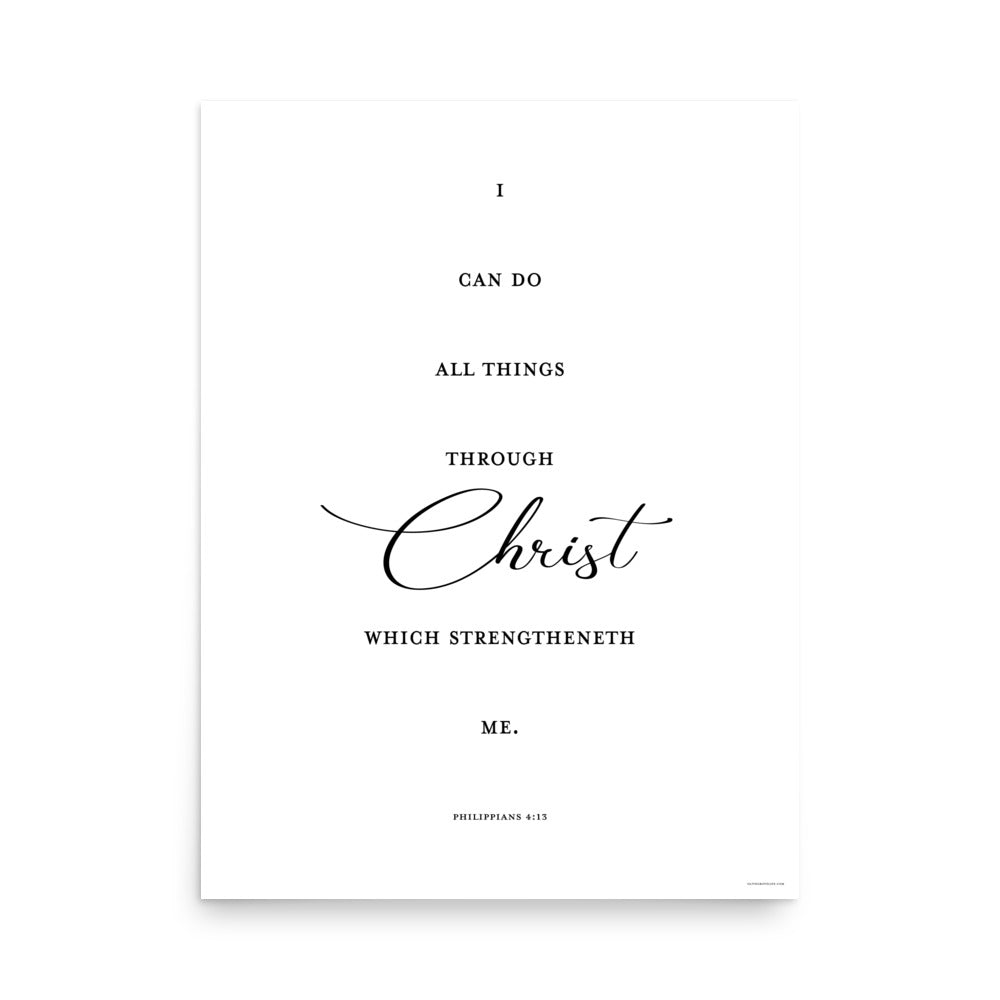 Philippians 4:13 art print