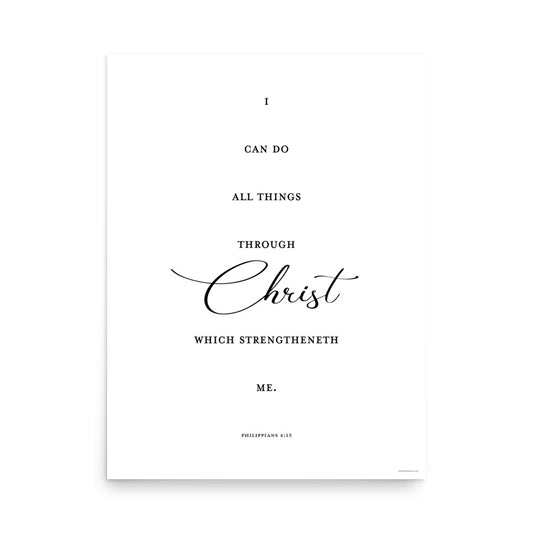 Philippians 4:13 art print