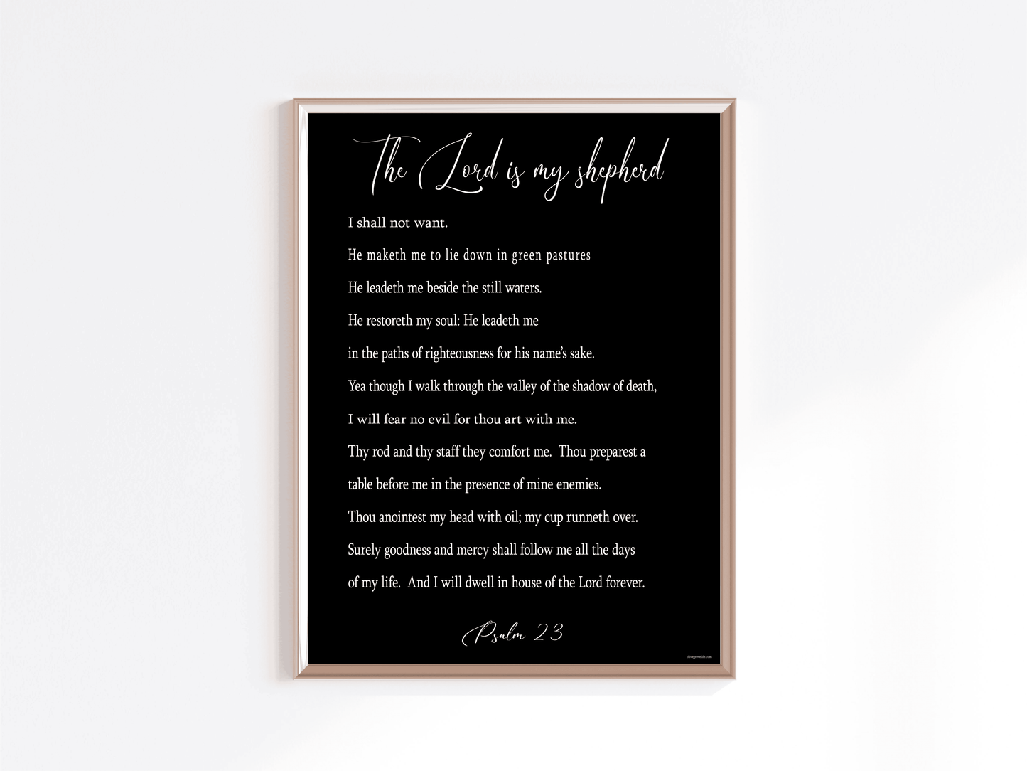 Psalm 23 - Art Print