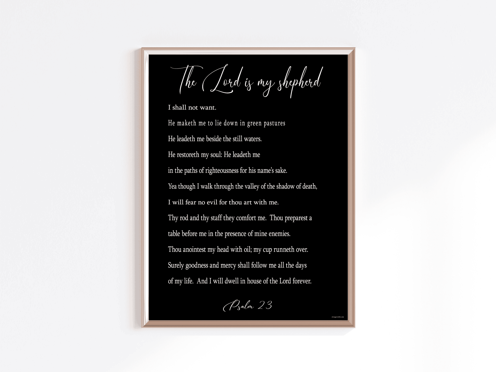 Psalm 23 - Art Print