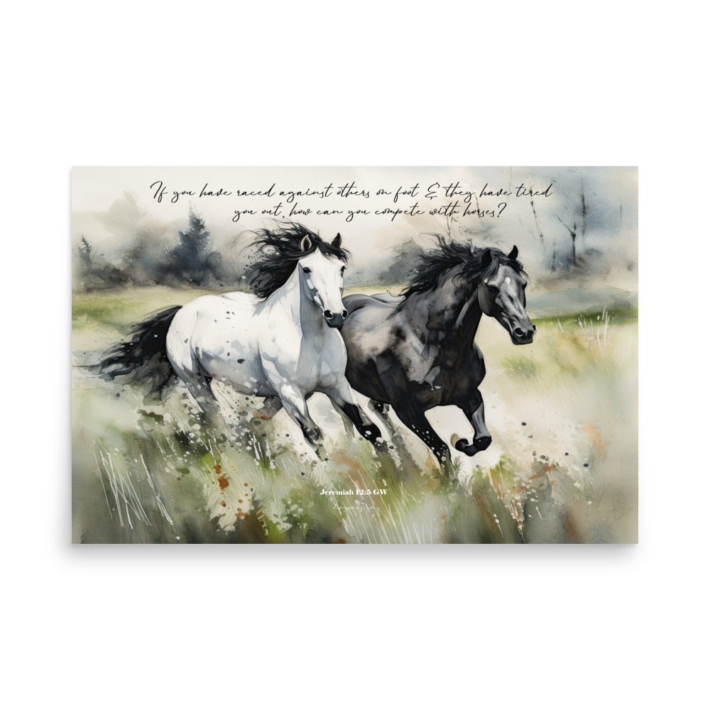 Jeremiah 12:5 Art Print