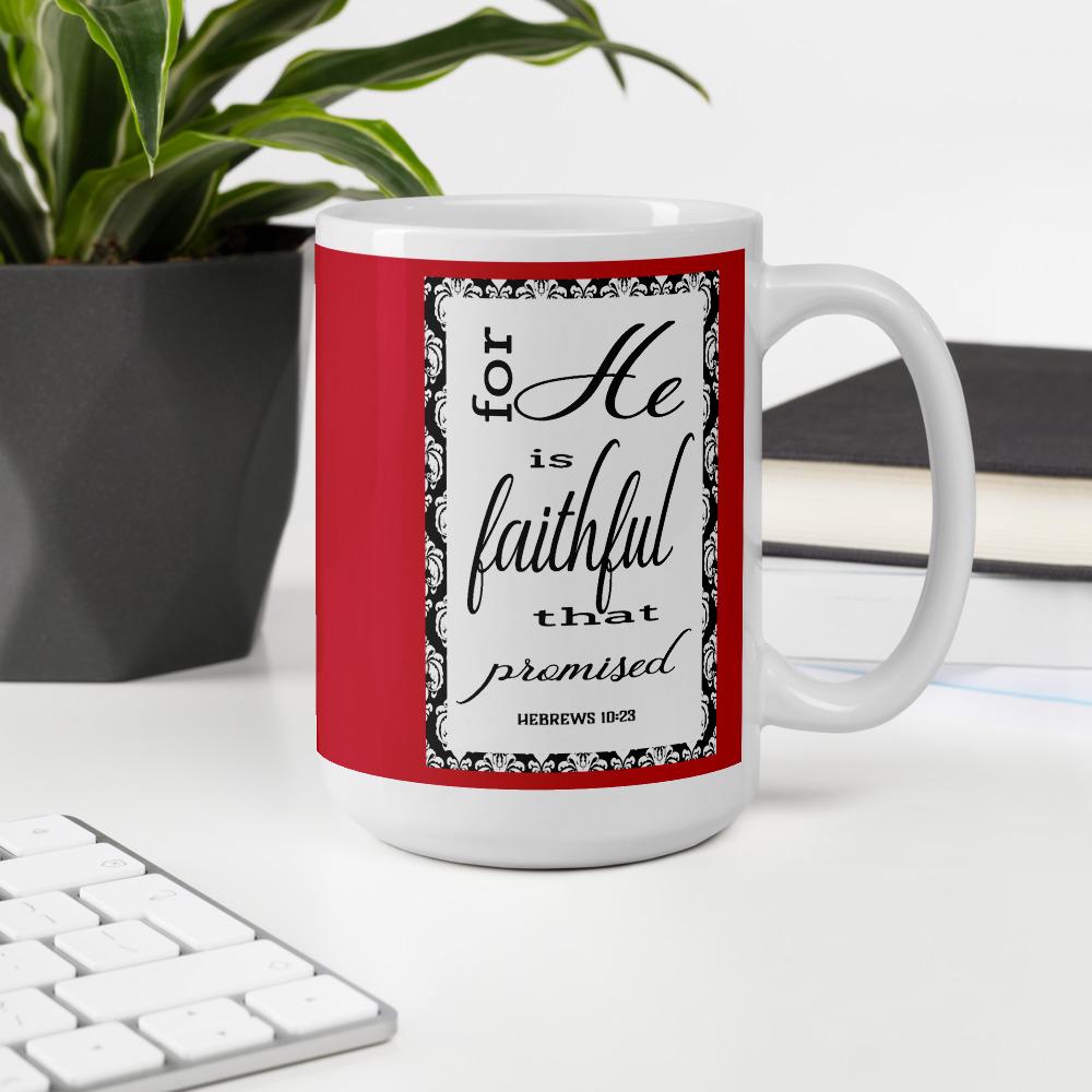 Hebrews 10:23 God's Promises Ceramic Mug