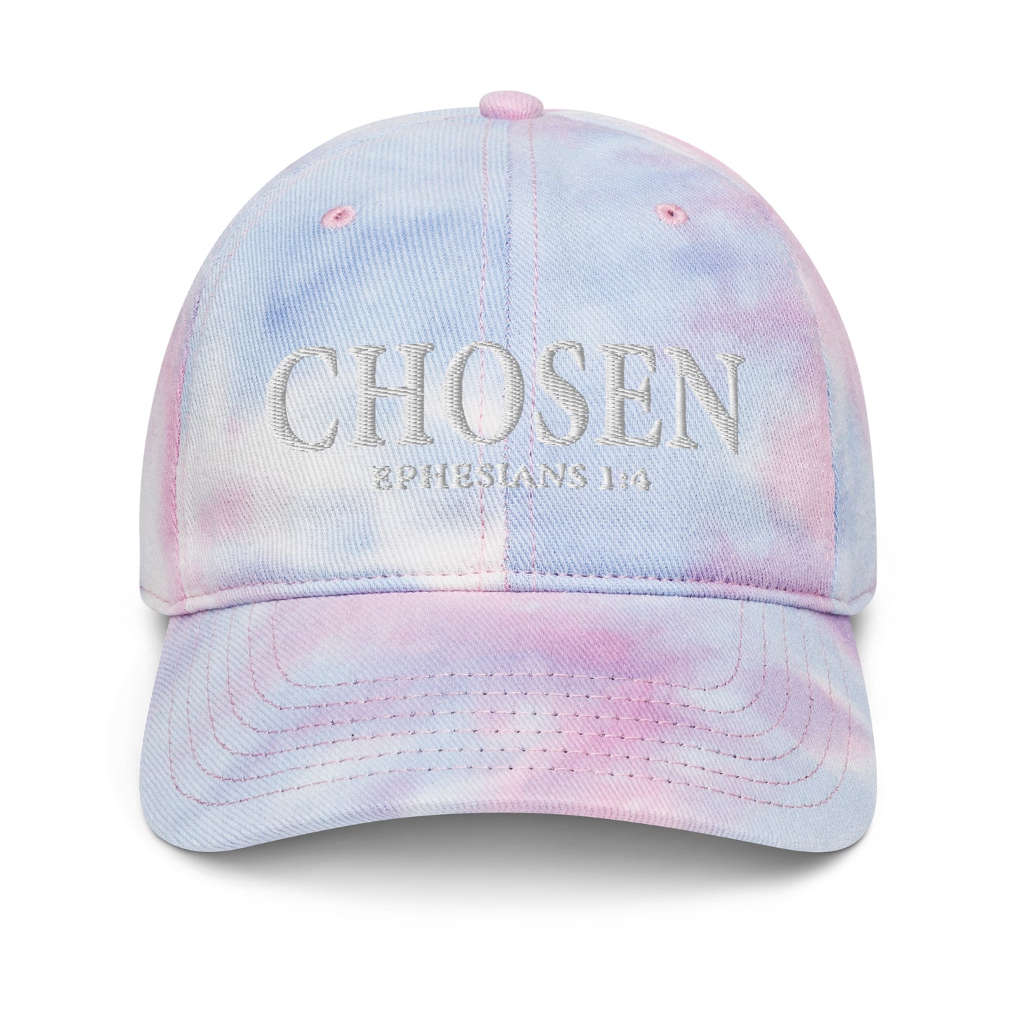 Ephesians 1:4 Chosen Tie dye hat cotton candy
