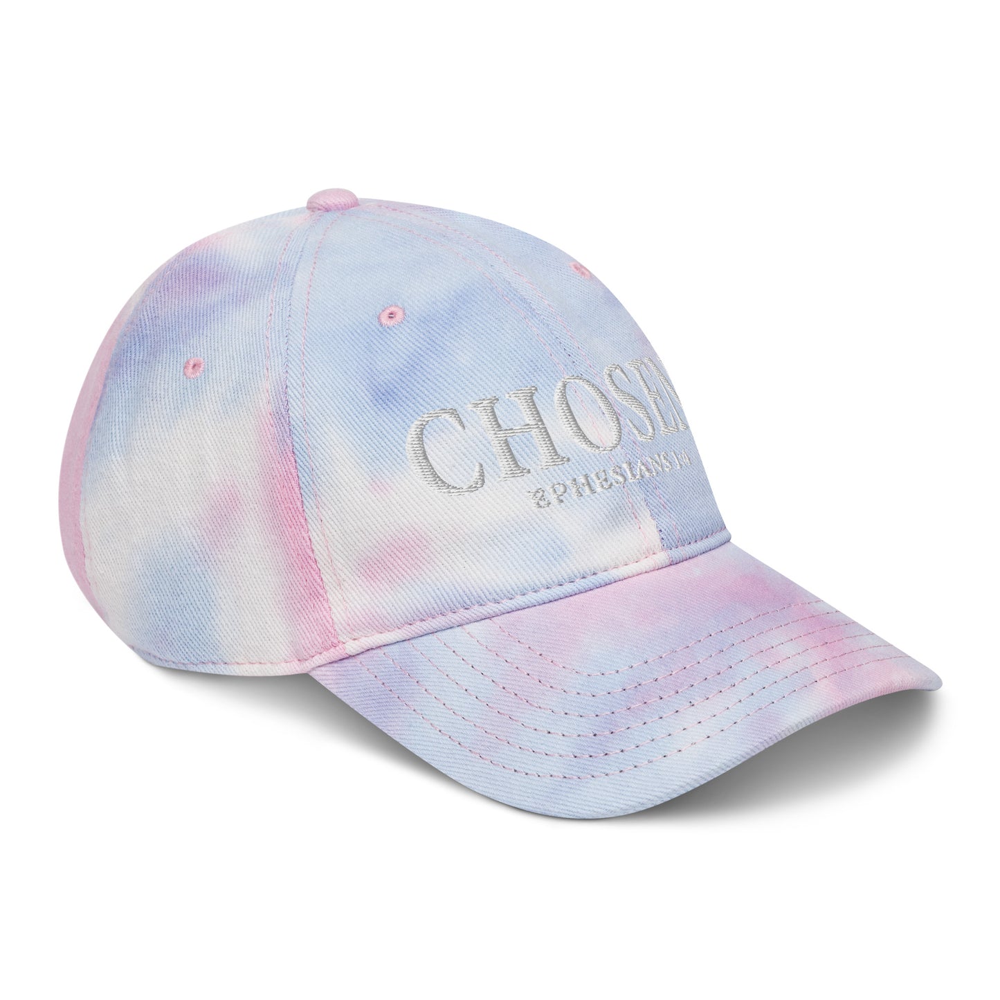 Ephesians 1:4 Chosen Tie dye hat cotton candy
