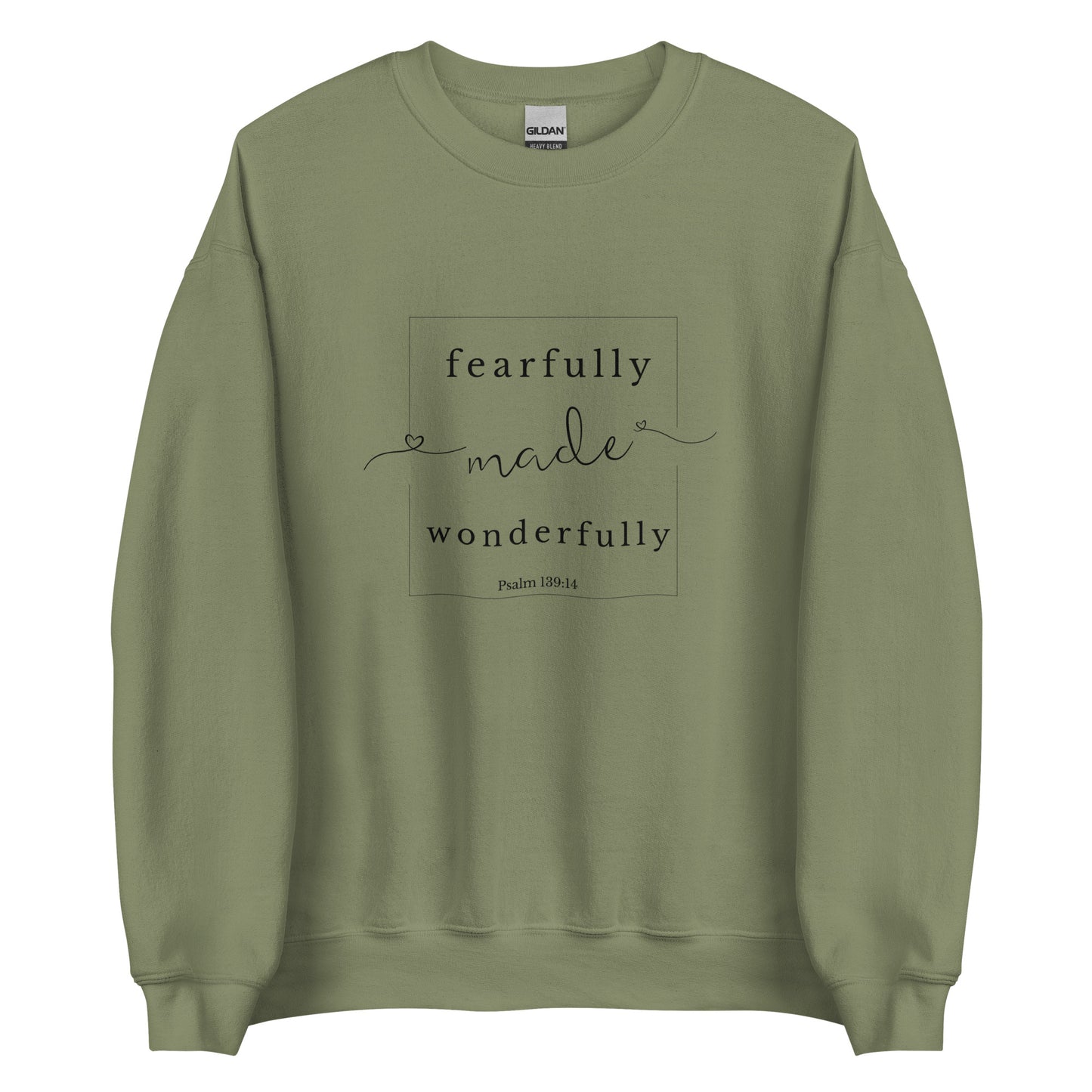 Psalm 139:14 Crew neck Sweatshirt