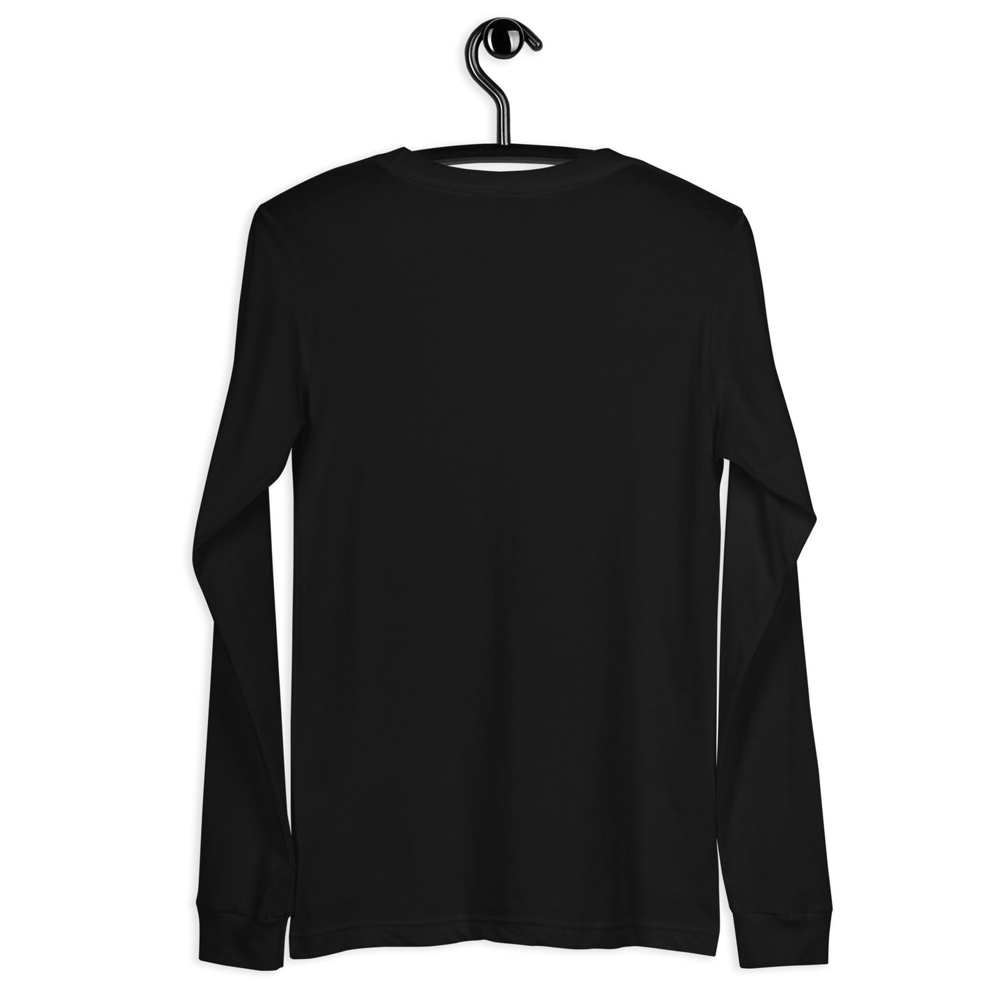 Graphic Christian black long-sleeve tee with 1 John 4:8 on it. This piece of Christian apparel is a reminder of who God is. Grab this unique long-sleeve tee from the Christian-based company Olive Grove Life.