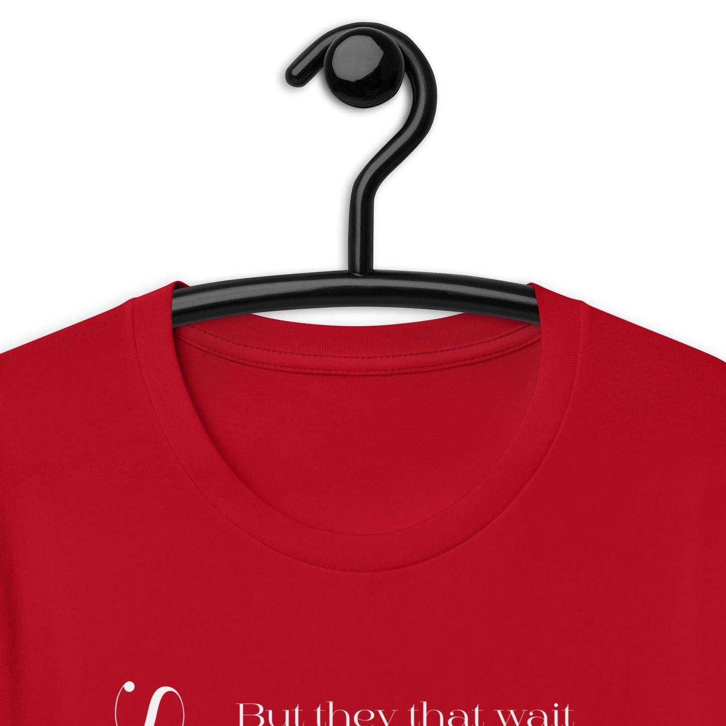 Isaiah 40:31 Strength Short-Sleeve Unisex T-Shirt red