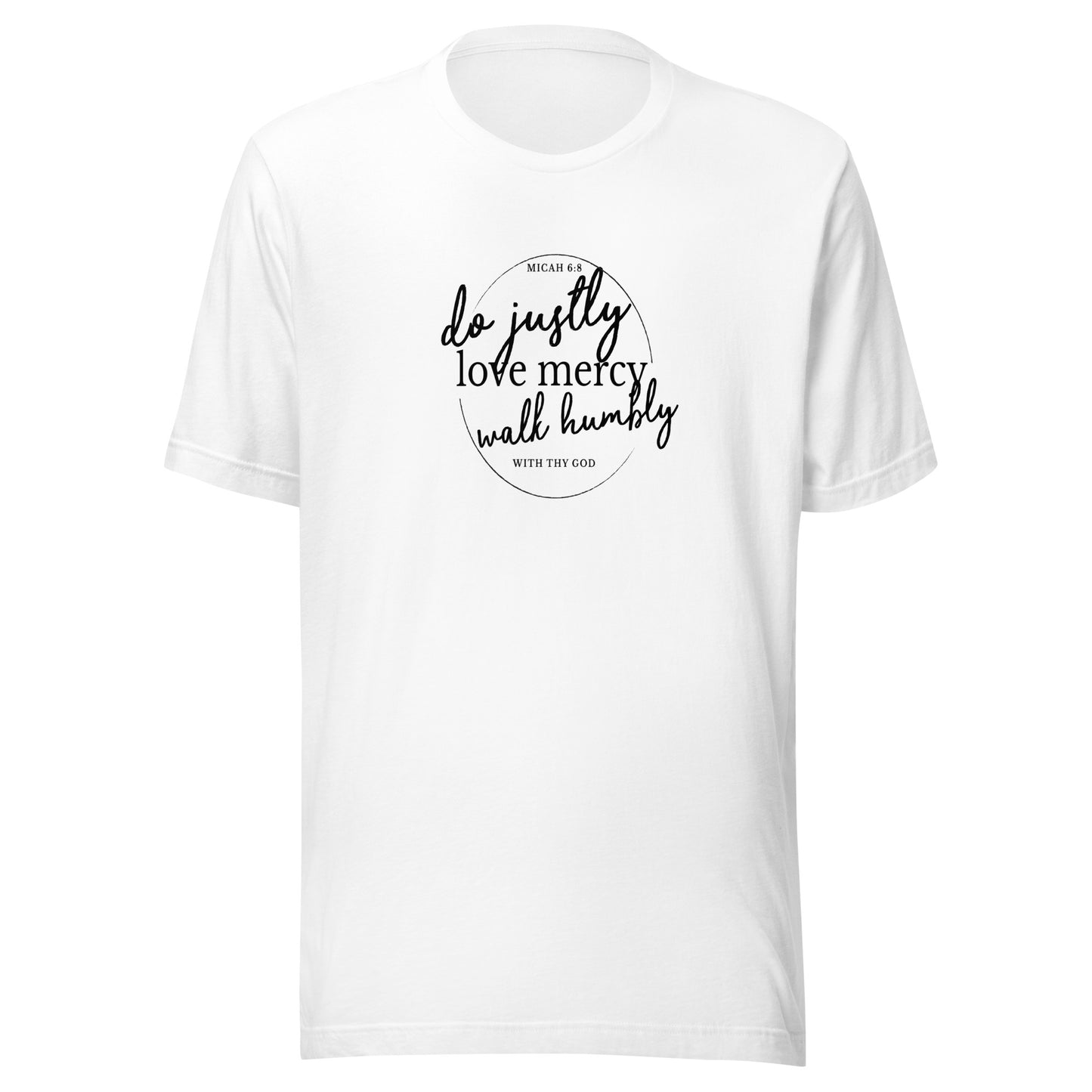 Micah 6:8 Short-Sleeve Unisex T-Shirt White front