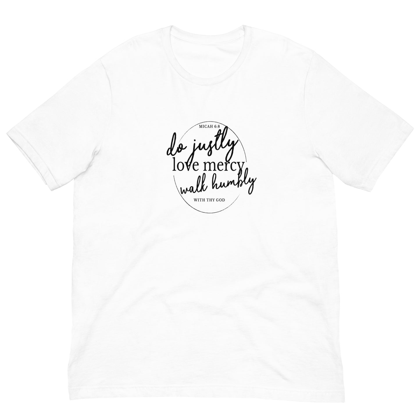 Micah 6:8 Short-Sleeve Unisex T-Shirt White front