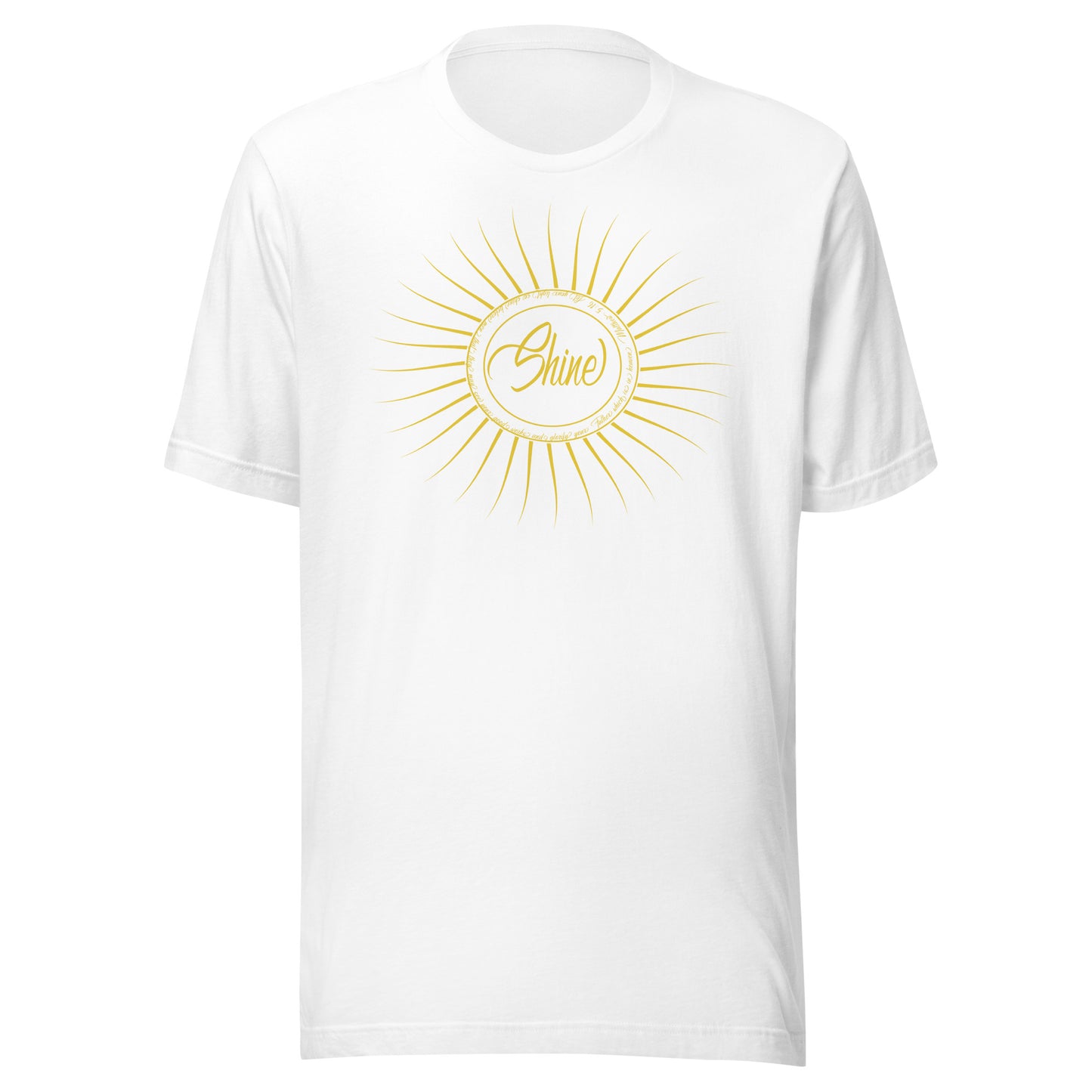 Matthew 5:16 Shine Short-Sleeve Unisex T-Shirt White front