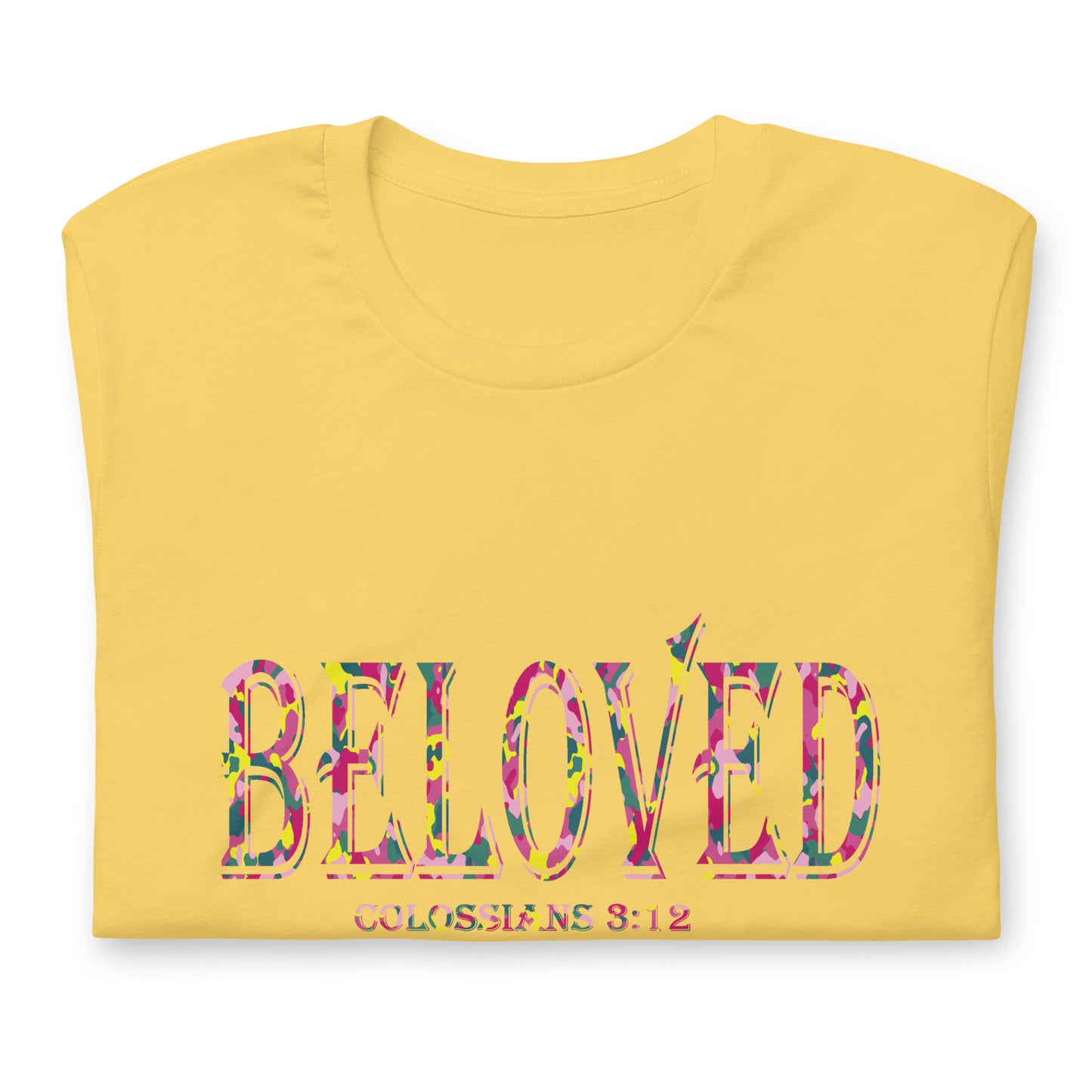 Colossians 3:12 Beloved T-shirt yellow