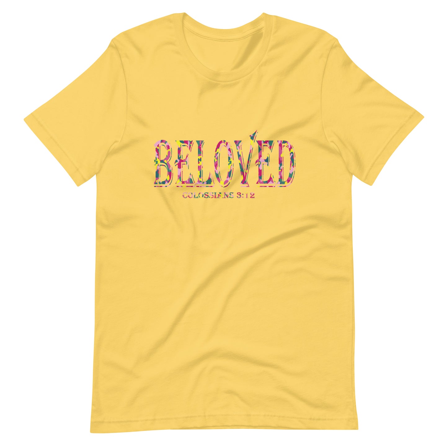 Colossians 3:12 Beloved T-shirt yellow