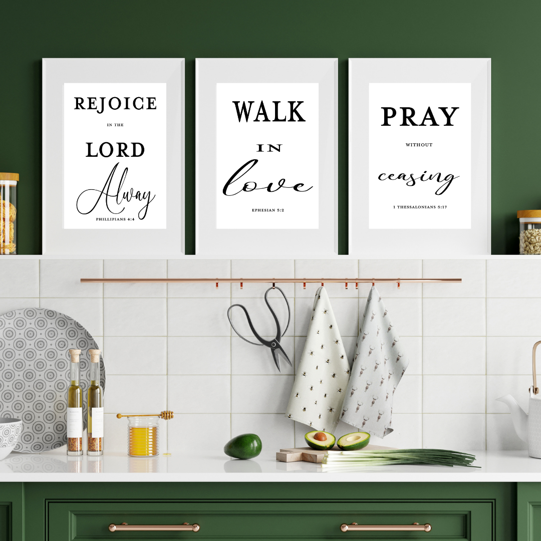 1 Thessalonians 5:17 art print