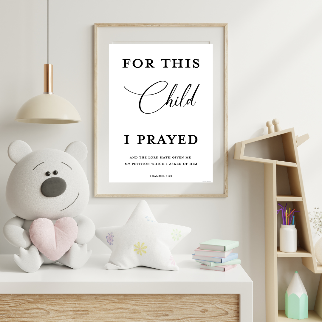 1 Samuel 1:27 Physical print