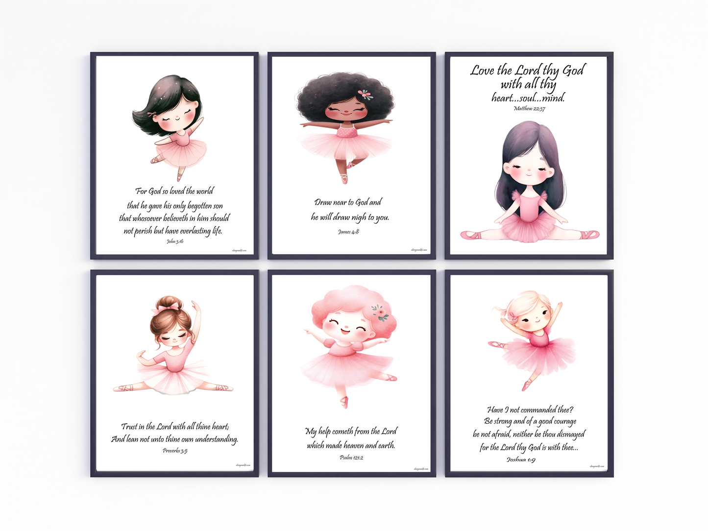 6 Ballerina Art Prints