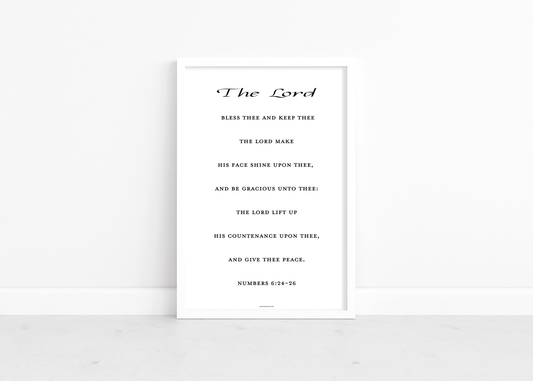 Numbers 6:24-26 Wall Art