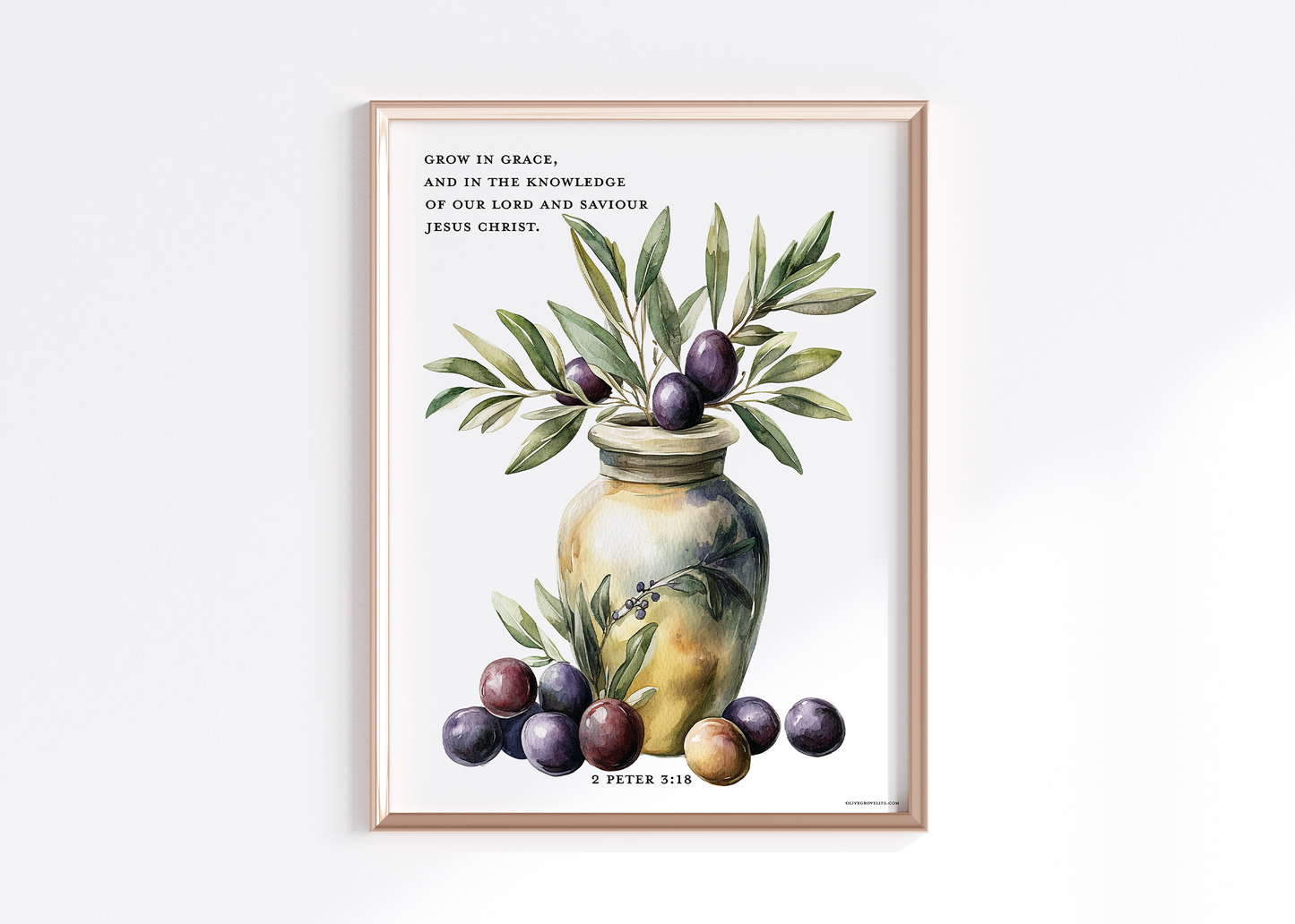 2 Peter 3:18 Art Print