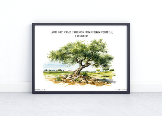 Galatians 6:9 Art Print