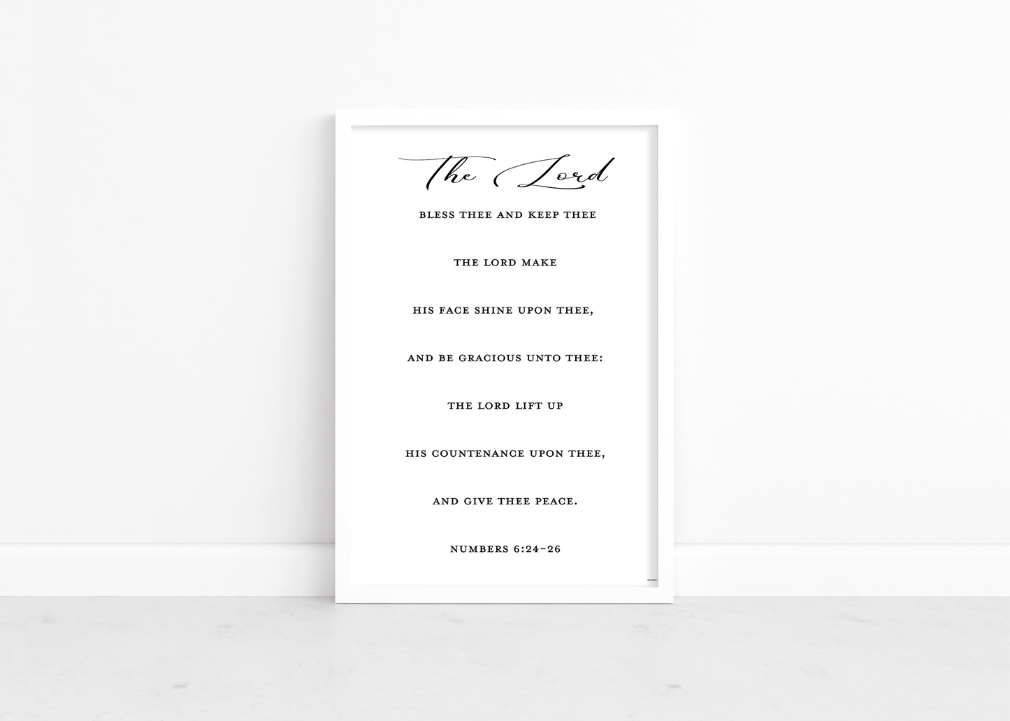 Numbers 6:24-26 Art Print