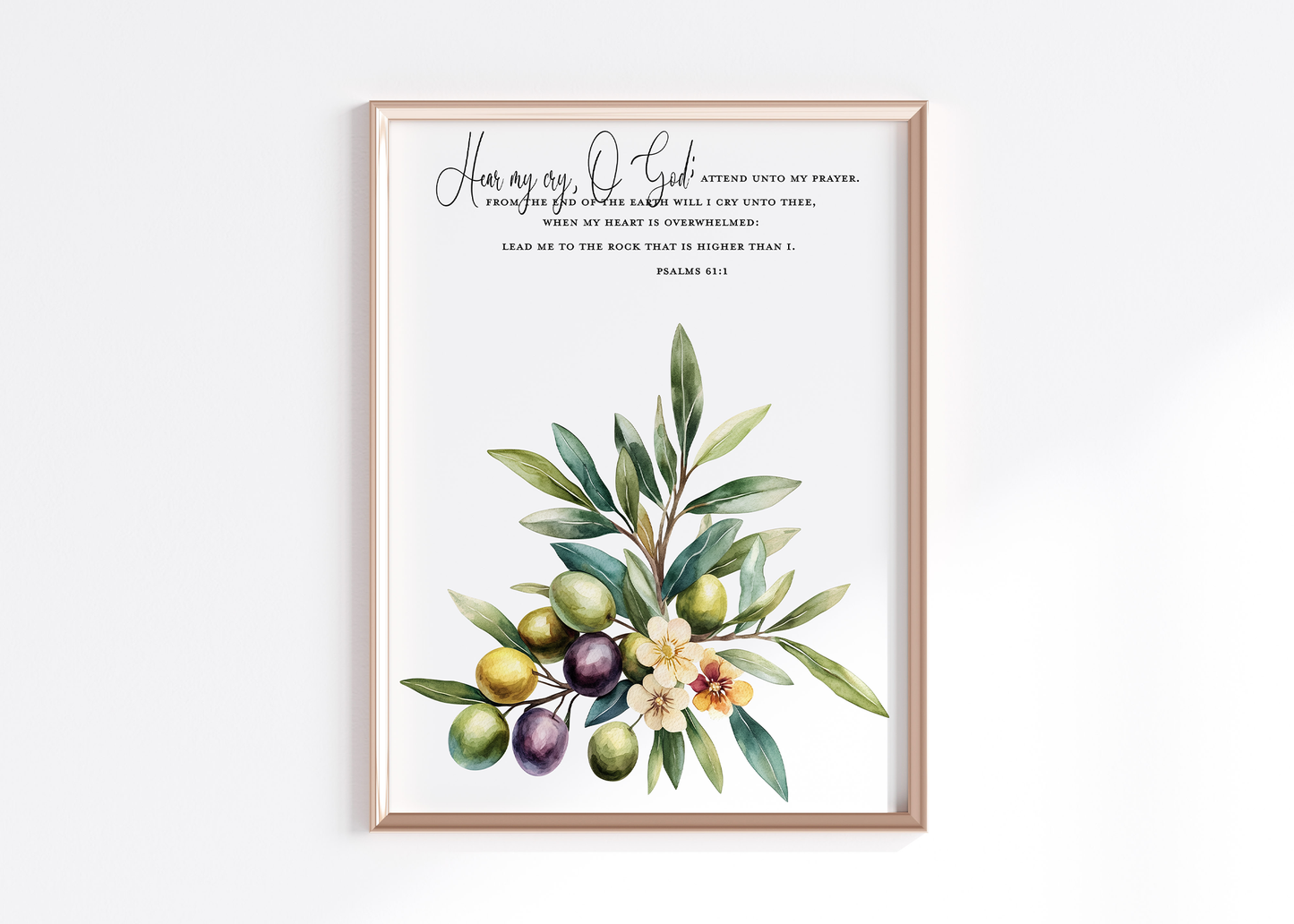 Psalms 61:1 Art Print