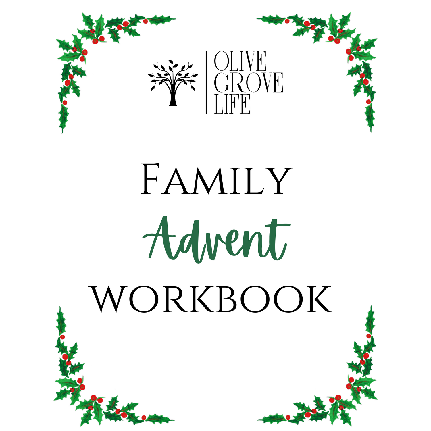 Family Advent Coloring Workbook Digital Product cover