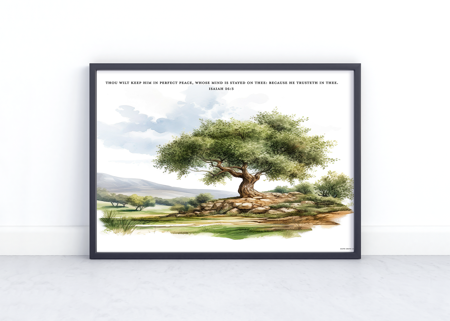 Isaiah 26:3 Art Print