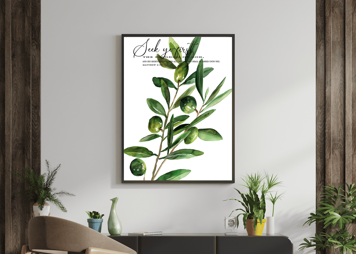 Matthew 6:33 Art Print