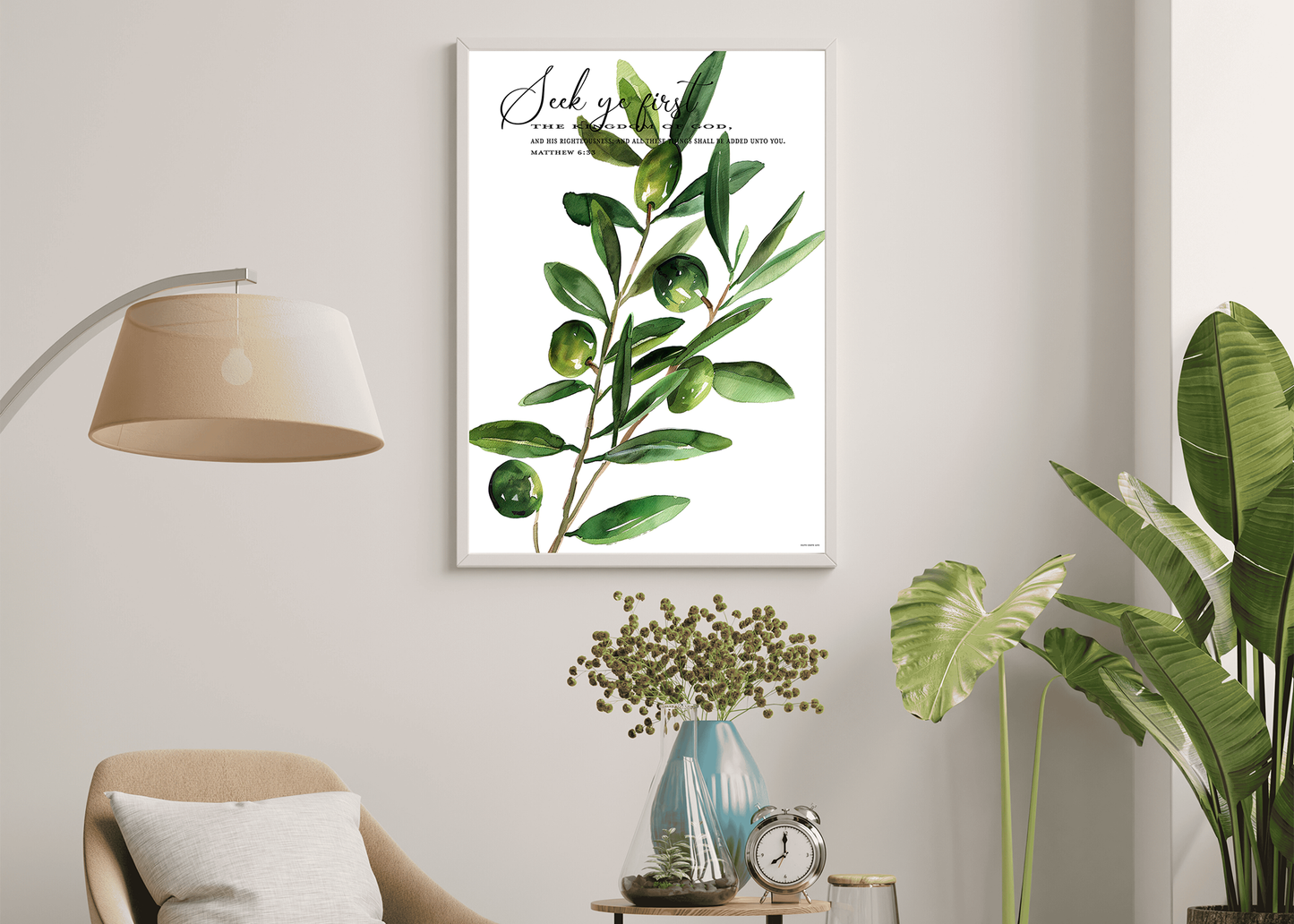 Matthew 6:33 Art Print