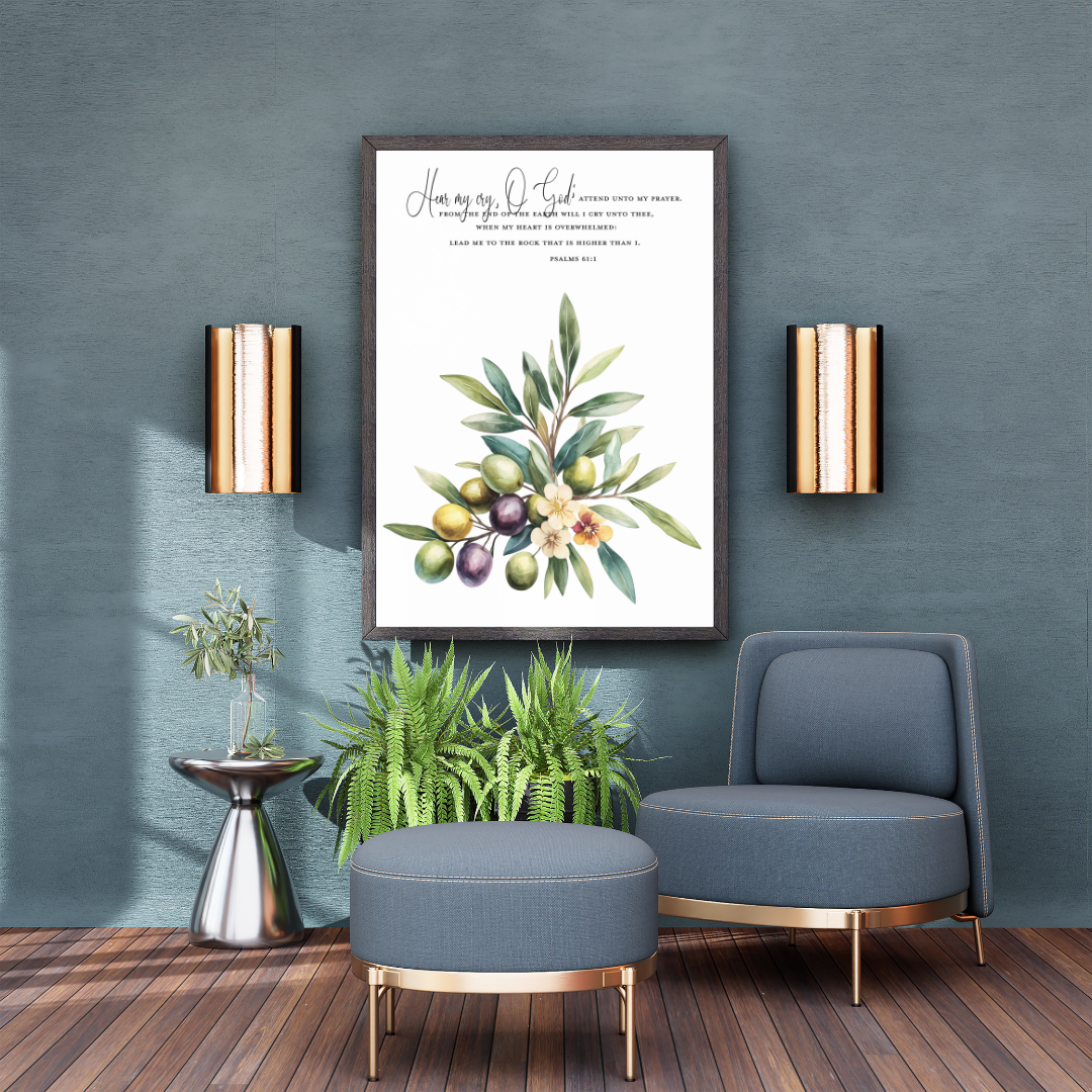 Psalms 61:1 Art Print