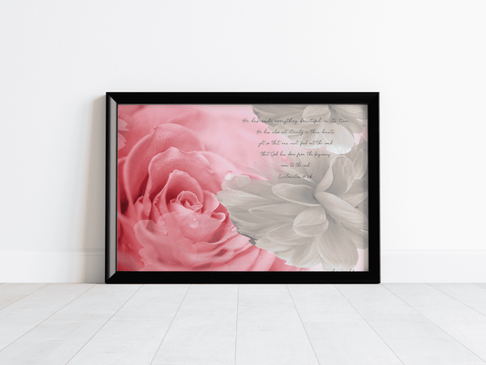 Ecclesaistes 3:11 Art Print floor mockup