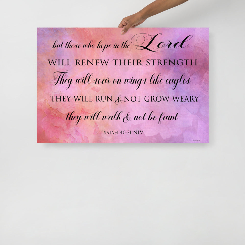 Isaiah 40:31 Art Print