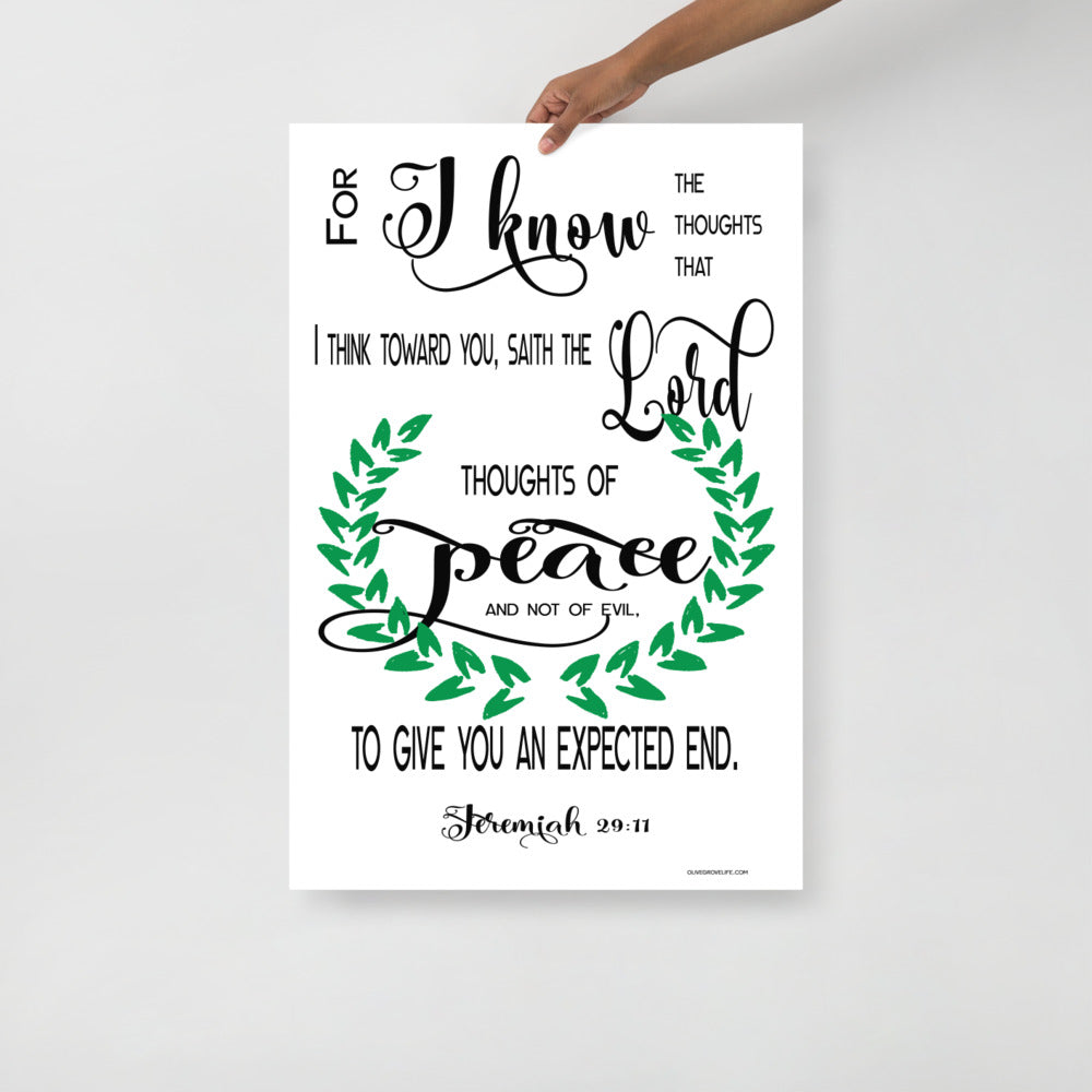 Jeremiah 29:11 Art Print