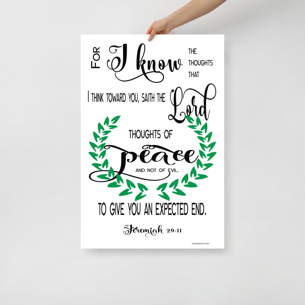 Jeremiah 29:11 Art Print