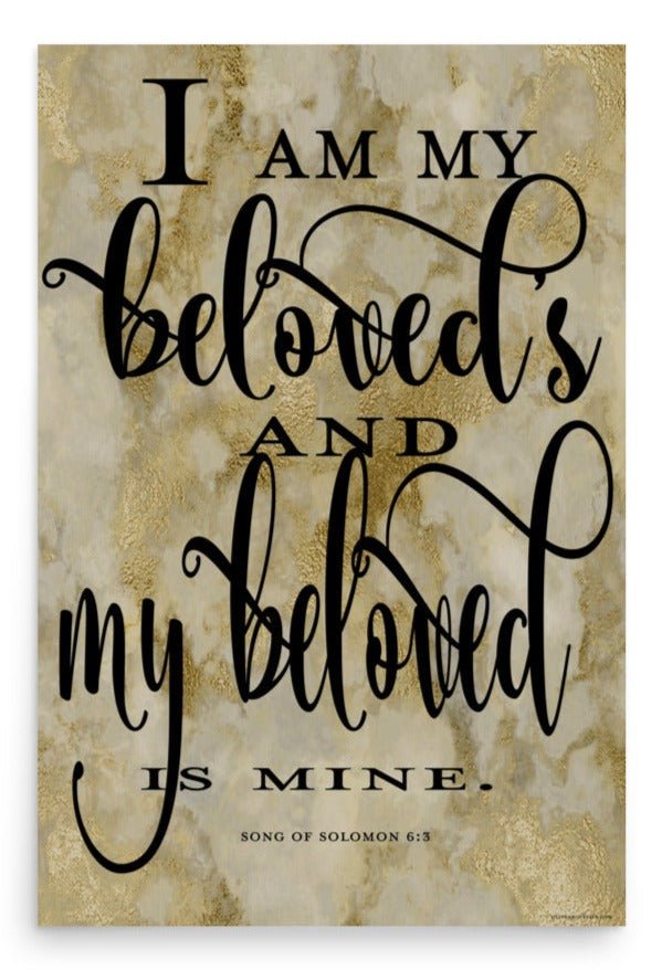 Song of Solomon 6:3 Art Print - 24x36