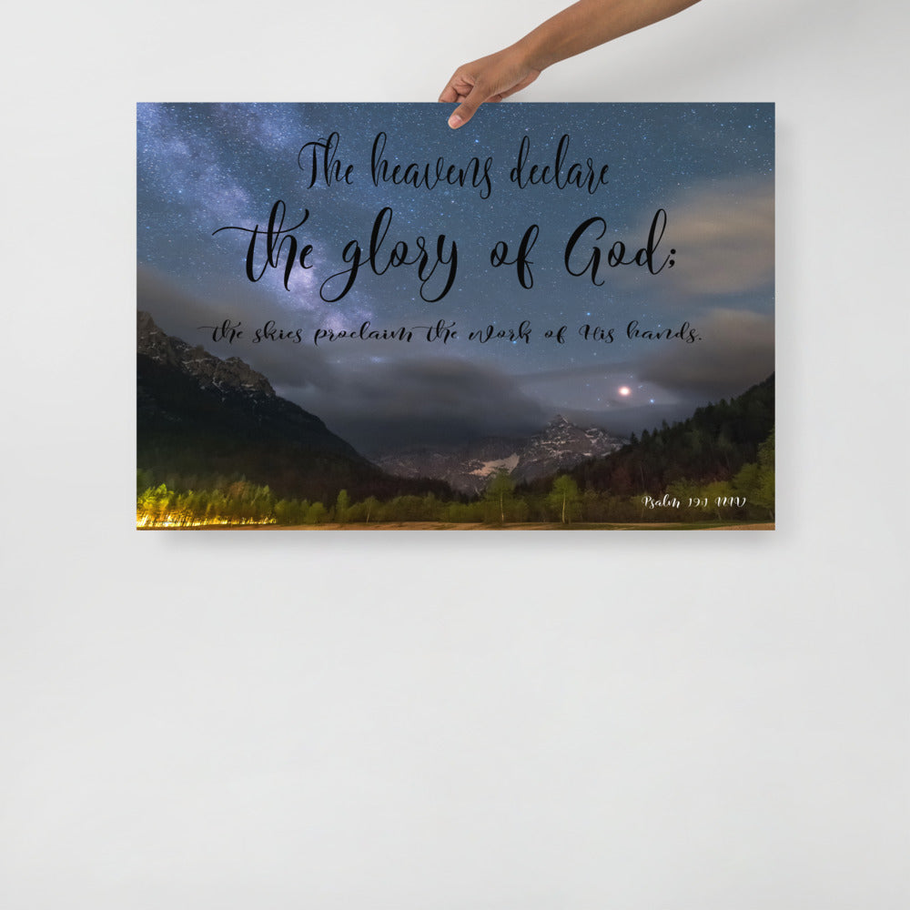 Psalm 19:1 Art Print - 24x36