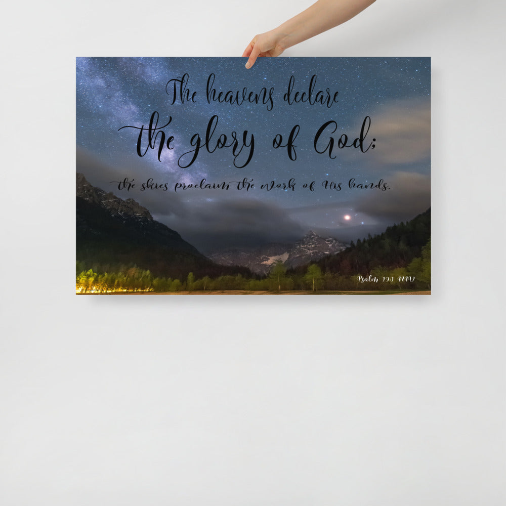 Psalm 19:1 Art Print - 24x36