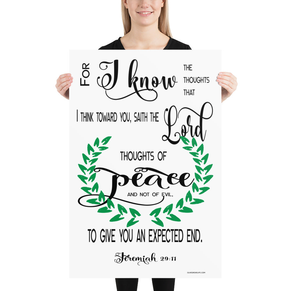 Jeremiah 29:11 Art Print