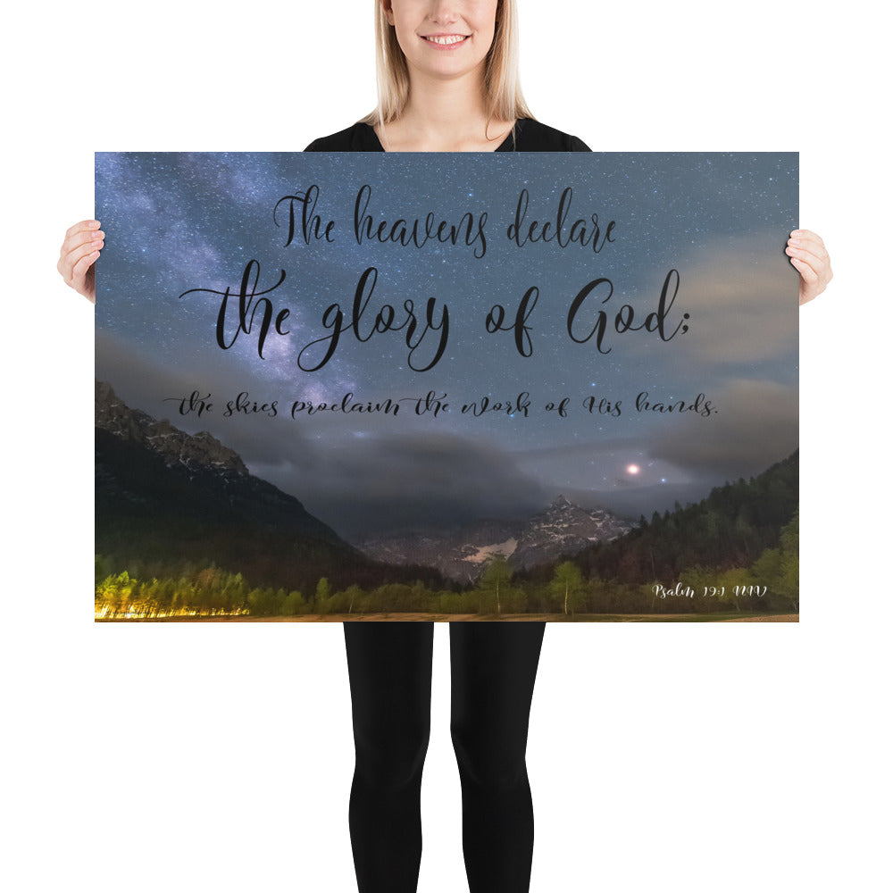 Psalm 19:1 Art Print - 24x36