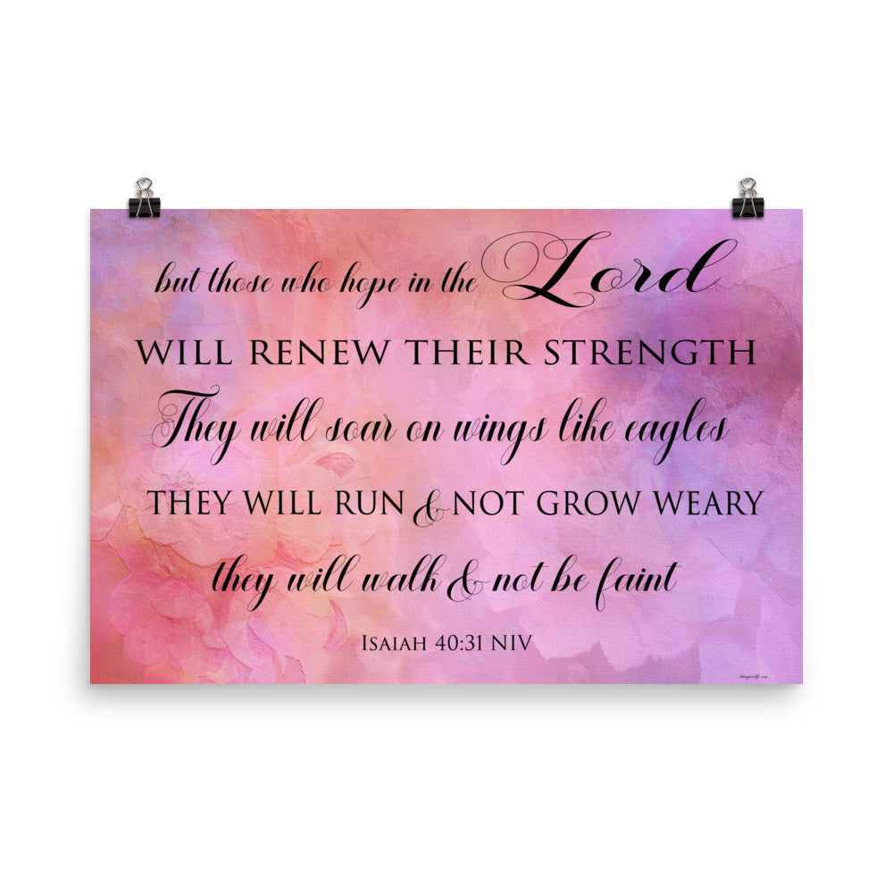 Isaiah 40:31 Art Print