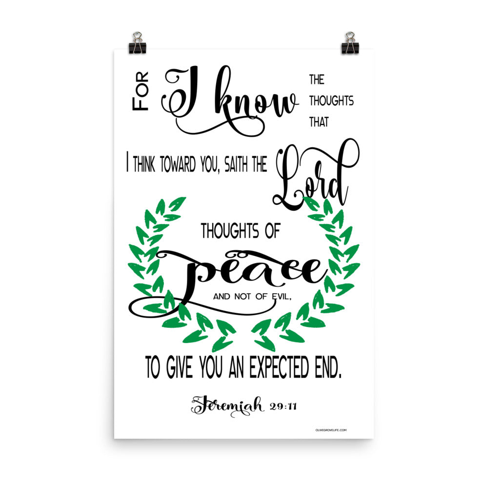 Jeremiah 29:11 Art Print