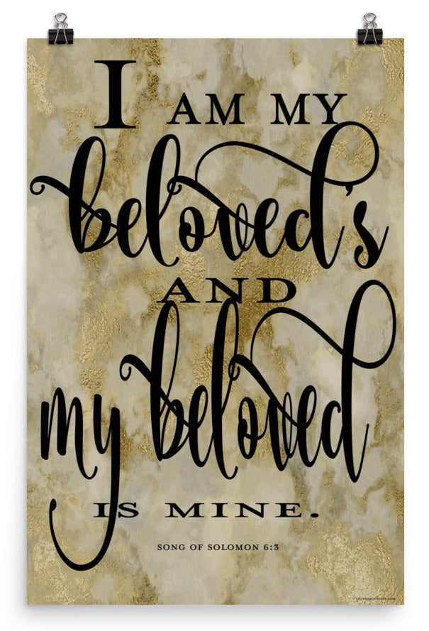 Song of Solomon 6:3 Art Print - 24x36