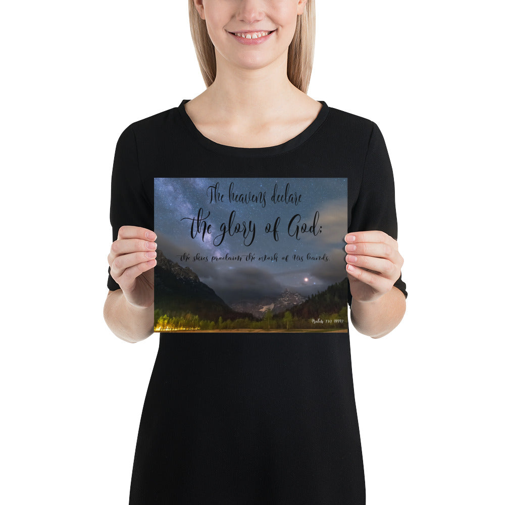 Psalm 19:1 Art Print - 8x10