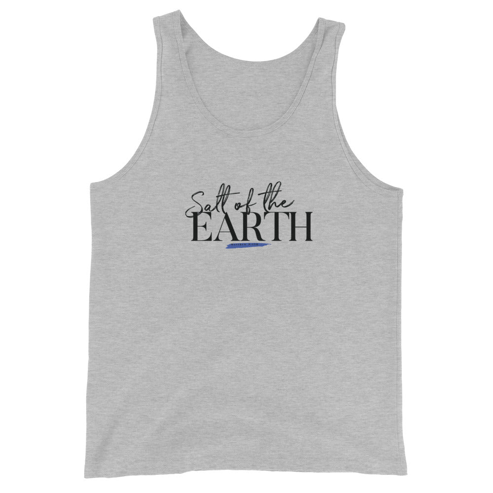Matthew 5:13 Salt of the Earth Unisex Tank Top Athletic Heather front