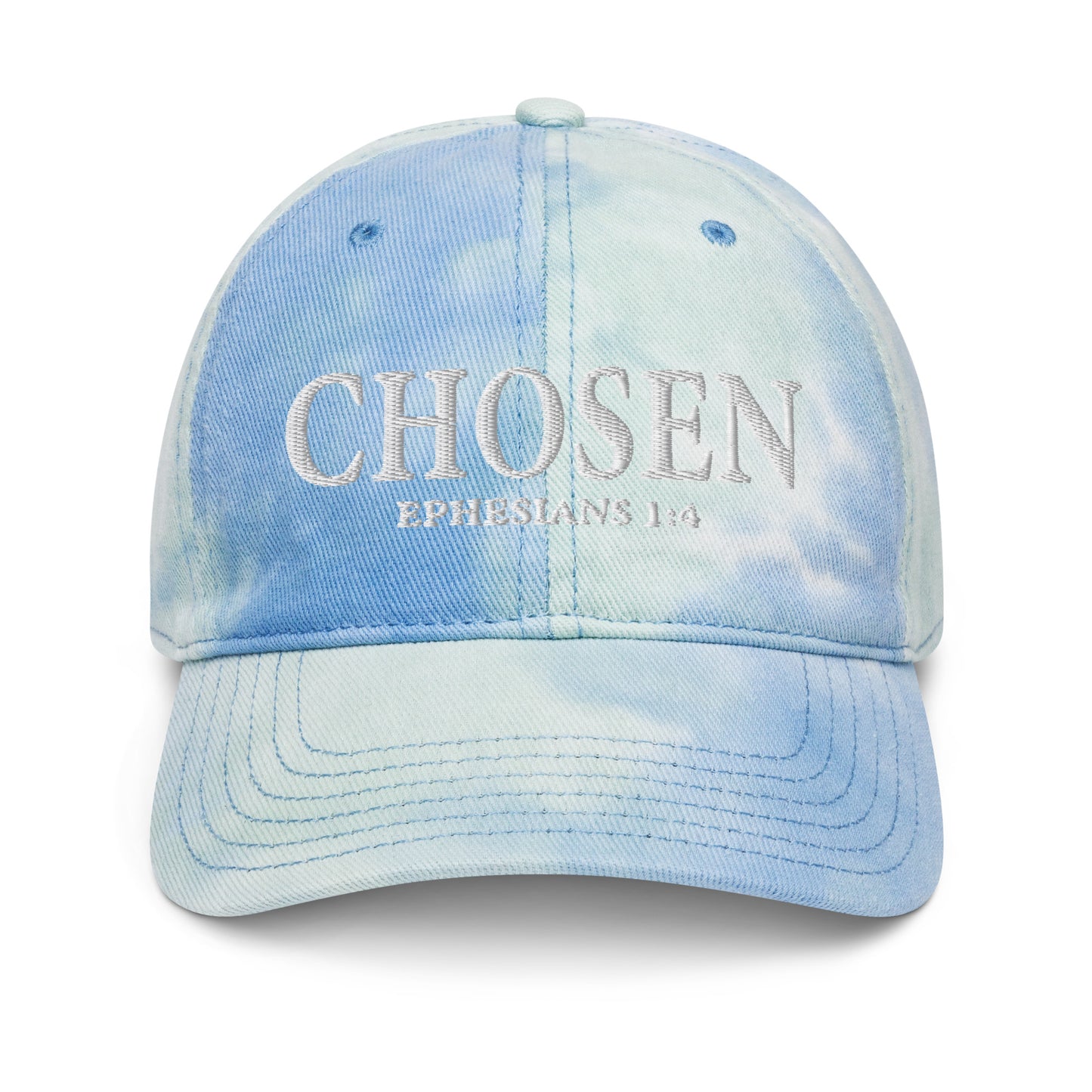 Ephesians 1:4 Chosen hat Sky tie dye